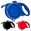 COOYOMOO 3 in 1 Pet Dog Leash with Built-in Water Bottle Bowl Waste Bag Dispenser