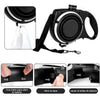 COOYOMOO 3 in 1 Pet Dog Leash with Built-in Water Bottle Bowl Waste Bag Dispenser