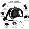 COOYOMOO 3 in 1 Pet Dog Leash with Built-in Water Bottle Bowl Waste Bag Dispenser